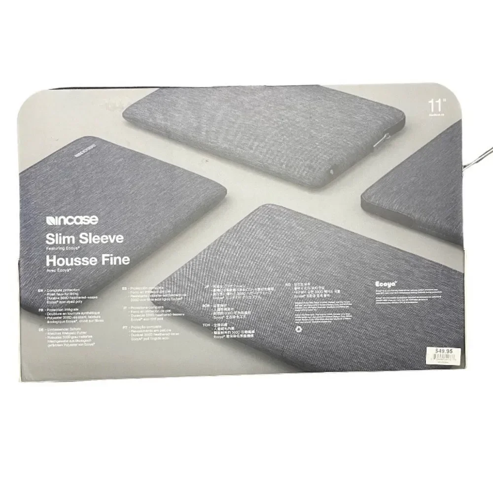 INCASE slim sleeve Housse Fine 11” MacBook Air sleeve gray New